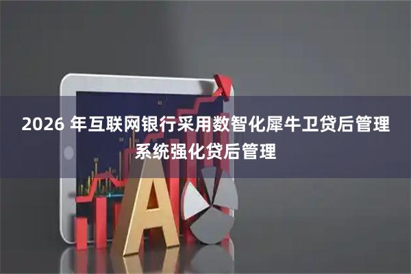 2026 年互联网银行采用数智化犀牛卫贷后管理系统强化贷后管理